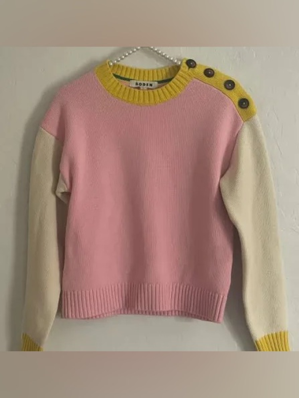 Boden Color block Pullover Sweater